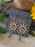 HAMMERED SUN EARRINGS